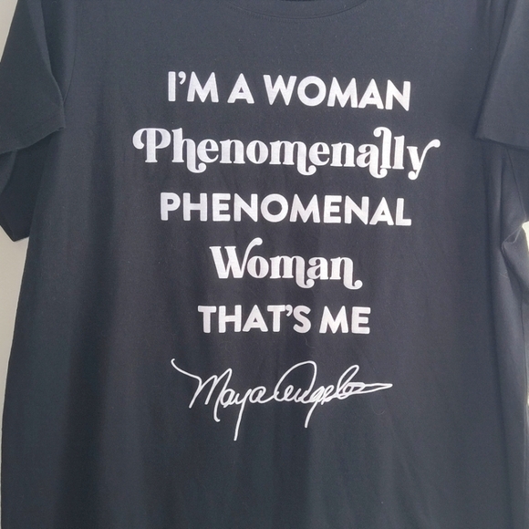 Torrid #TORRIDSTRONG SLIM FIT TEE - MAYA ANGELOU BLACK - Picture 4 of 5